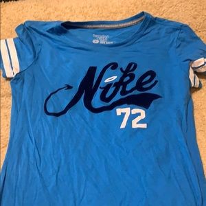 Cute blue nike tee